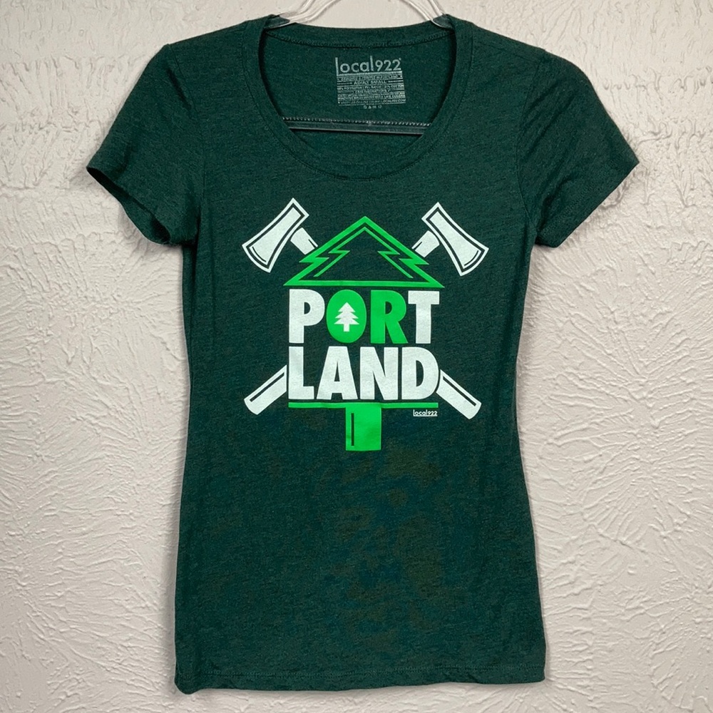 Portland Local 922 Green Short Sleeve T-Shirt S